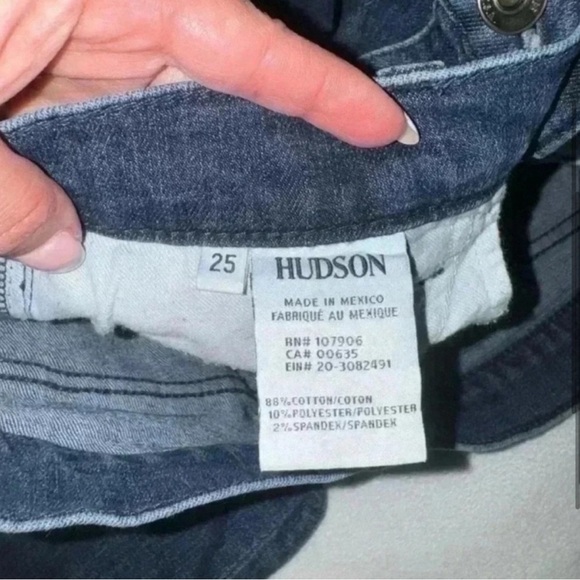 Hudson Ripped Jeans in a Medium Dark Wash - Picture 4 of 8